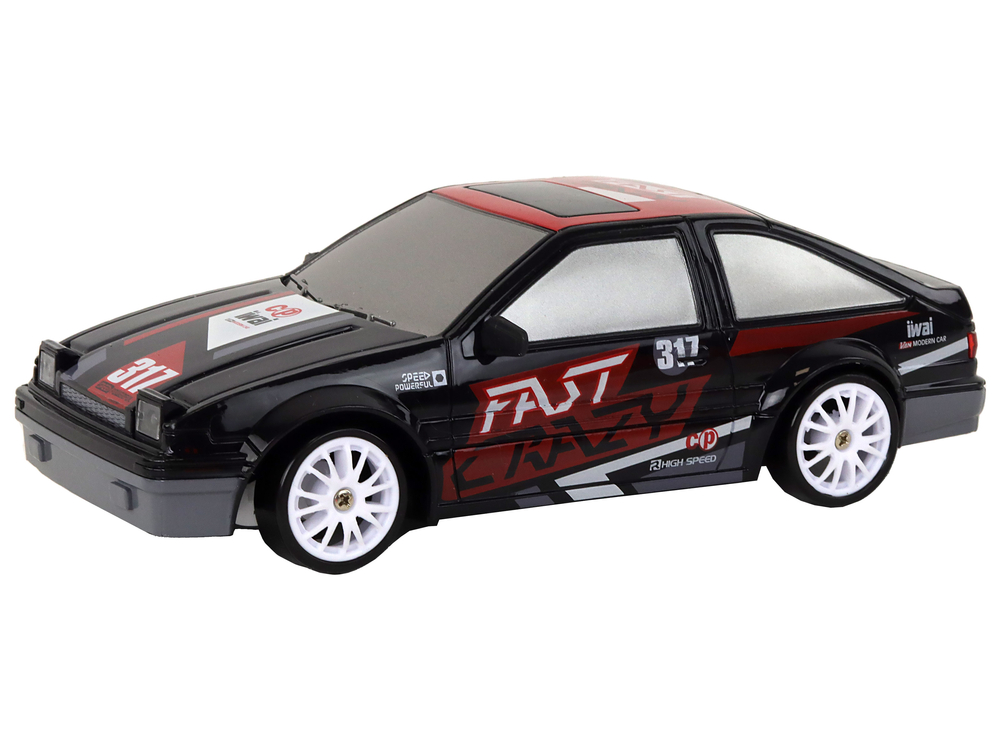 Radiovadāmā mašīna ar pulti Sports Car 1:24 Black