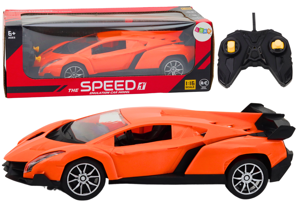 Radiovadāmā mašīna ar pulti Sports Car Orange