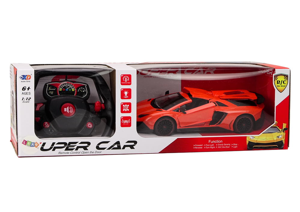 RC Sports Car 1:12 Opening Doors Orange