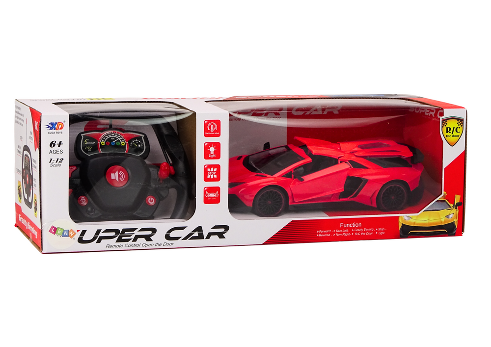 RC Sports Car 1:12 Opening Doors Red