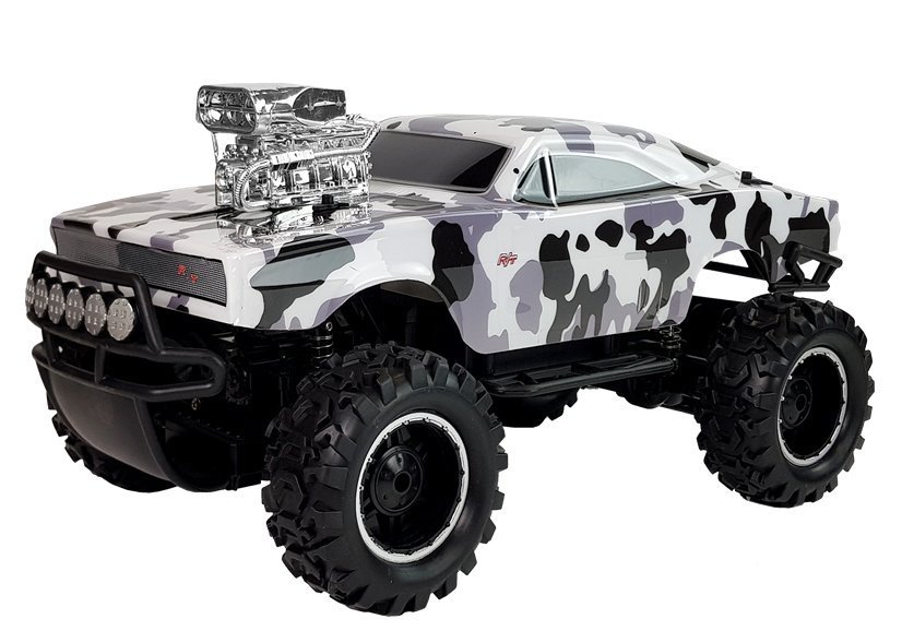 Remote Controlled 2.4G 4x4 Off-roader White & Black Camo