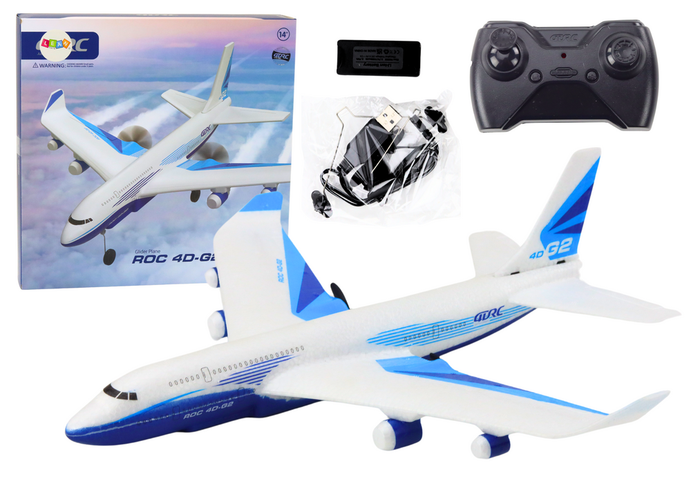 Remote Controlled Airplane R/C 4D-G2 Lights White