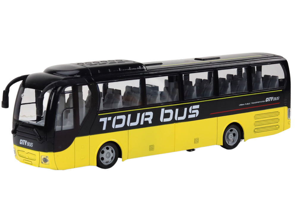 Remote Controlled RC Bus Yellow With Remote Control Light Effects