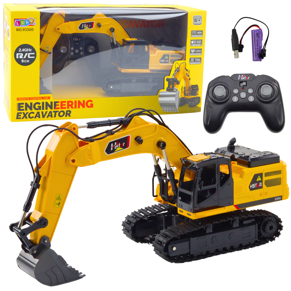 Remote Controlled RC Crawler Excavator Sounds 9CH 2.4G