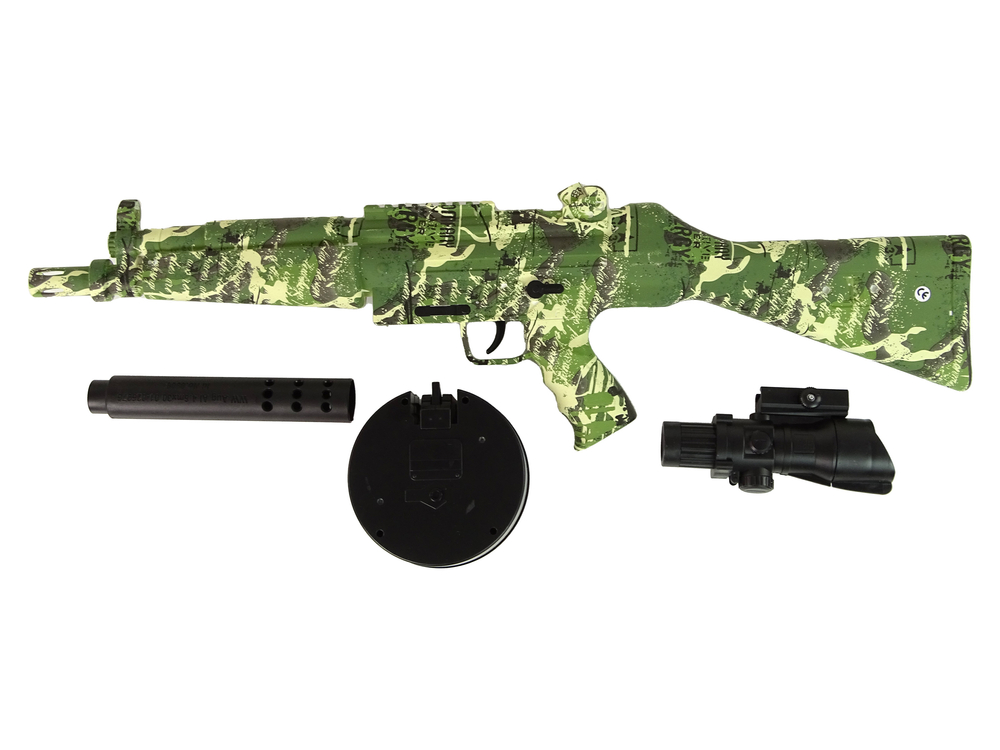 Rifle Pistol Gel BBs Green Automatic XXL MP5