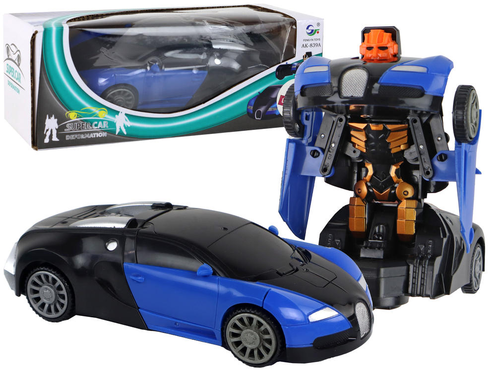 Robot Car 2in1 Bugatti Blue Light Effects