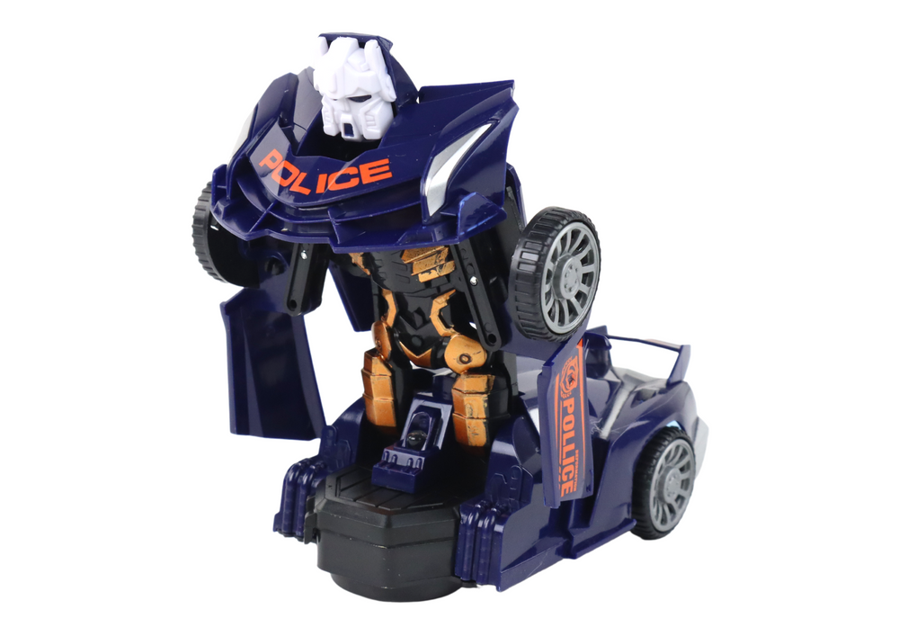 Robot Car Police Navy Blue 2in1 Transformation