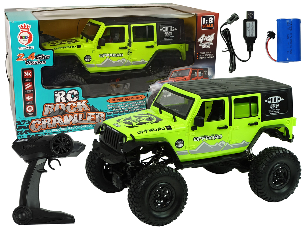 Rock Crawler 2.4 GHz Green 4x4 Shock Absorbers