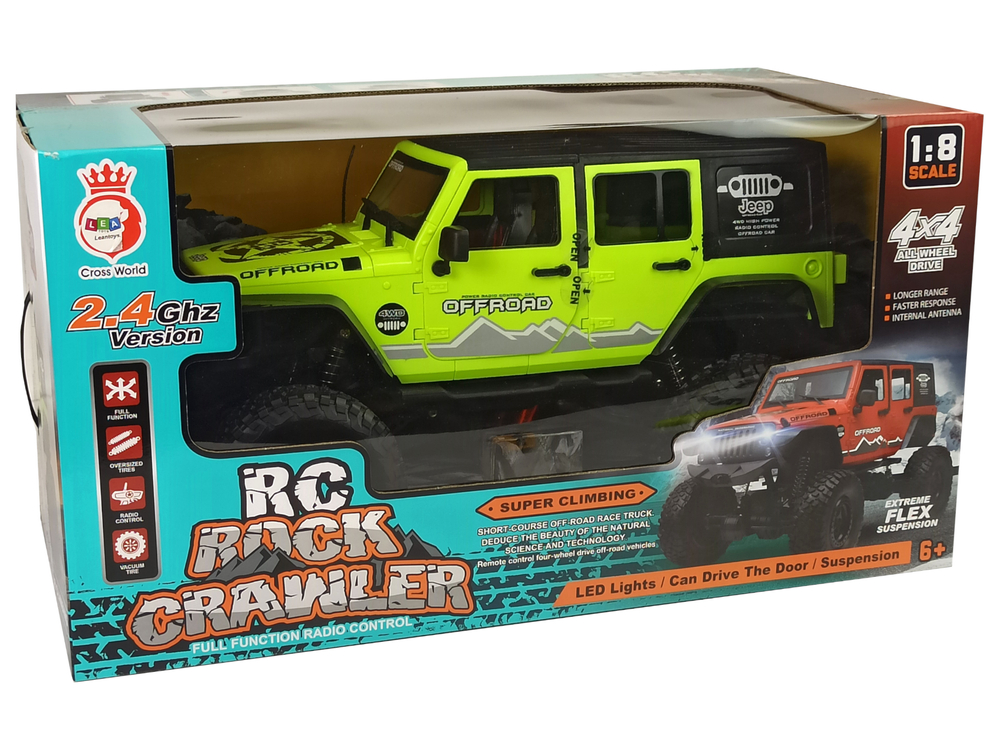 Rock Crawler 2.4 GHz Green 4x4 Shock Absorbers