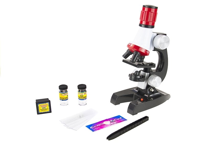 Science microscope educational toy with accessories