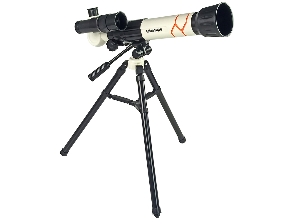 Scientific Educational Telescope With A White Phone Holder