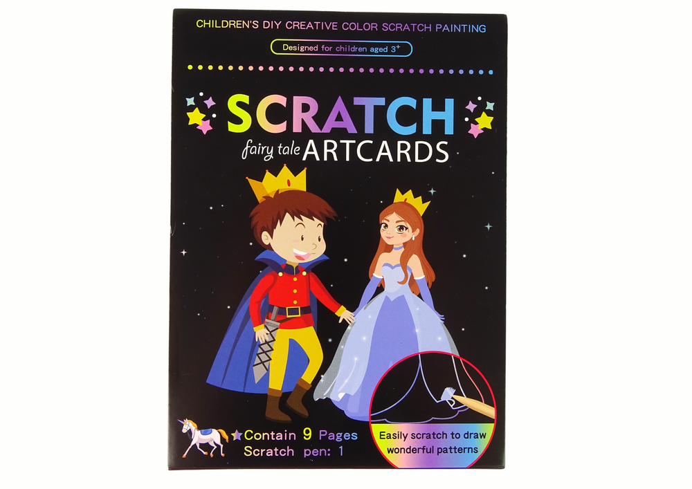 Scratch Coloring Book For Kids Kingdom