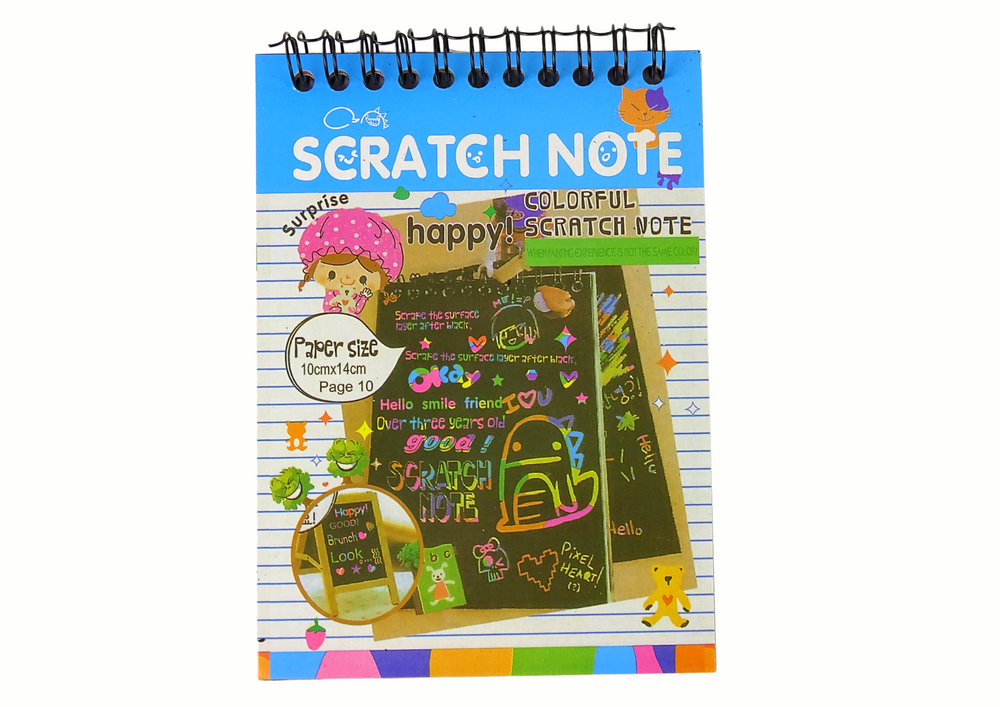 Scratchboard Notes For Kids Blue