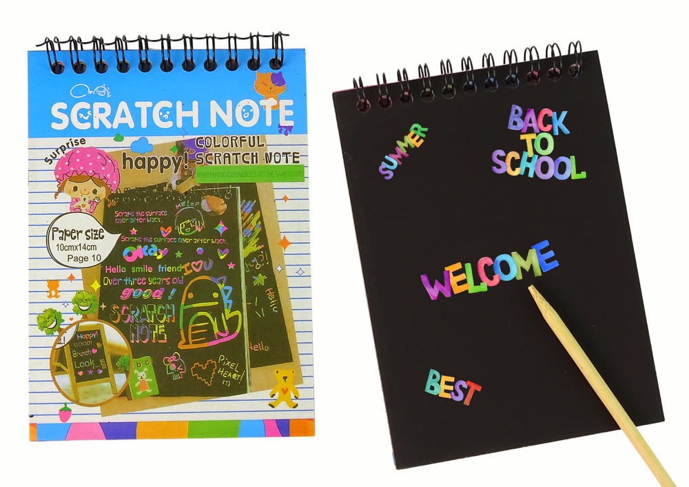 Scratchboard Notes For Kids Blue