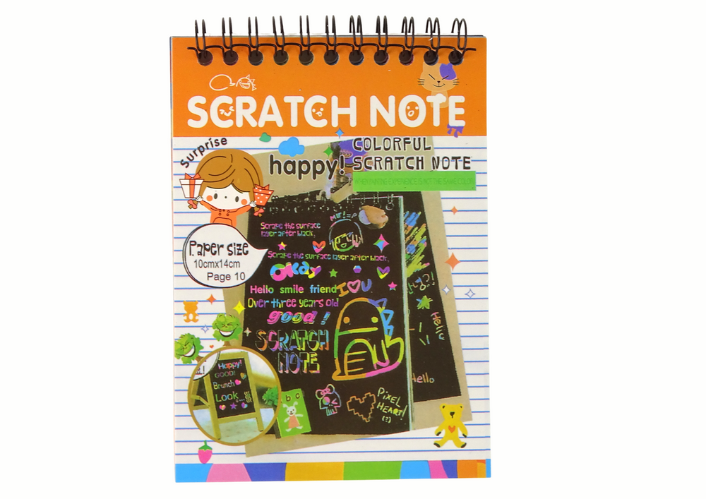 Scratchboard Notes For Kids Orange