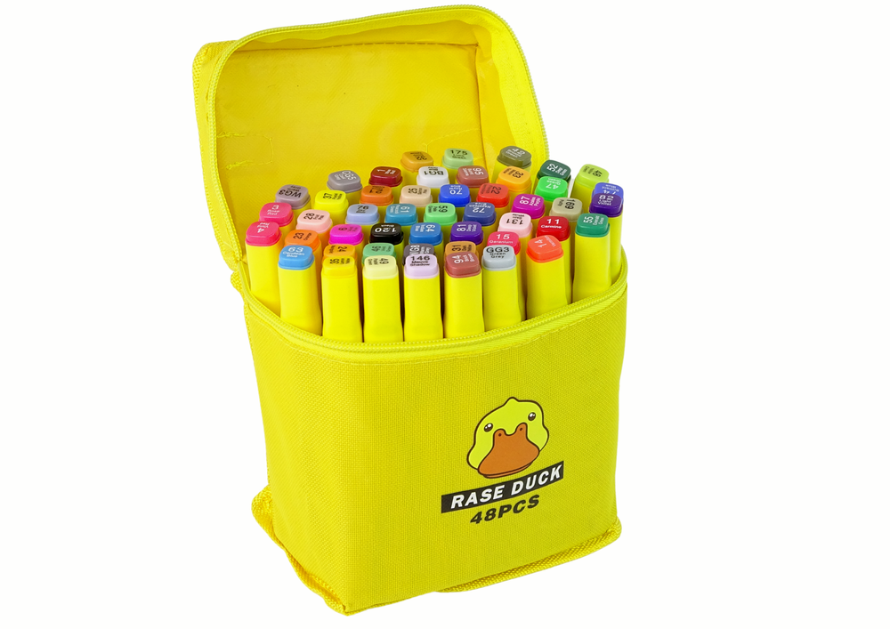 Set of 48 Pens Markers Markers in Bag