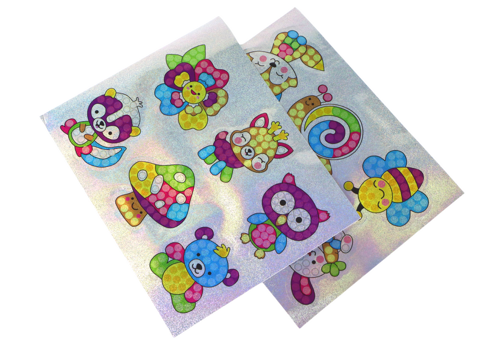 Set of DIY Diamond Stickers, Colorful Animals Stickers