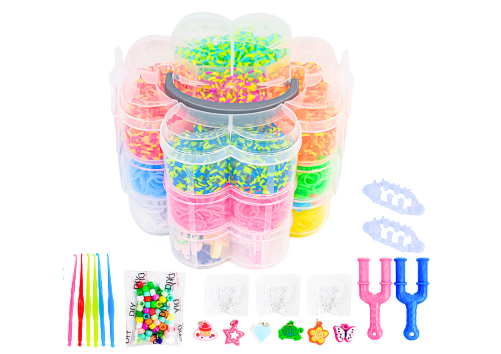 Set of Rubber Bands for Making DIY Bracelets 4500 Pieces