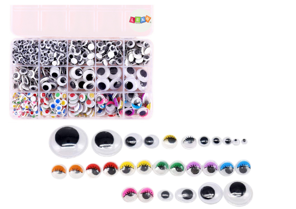 Set of Self-Adhesive Eyelets Movable Colorful Organizer 750 pcs.