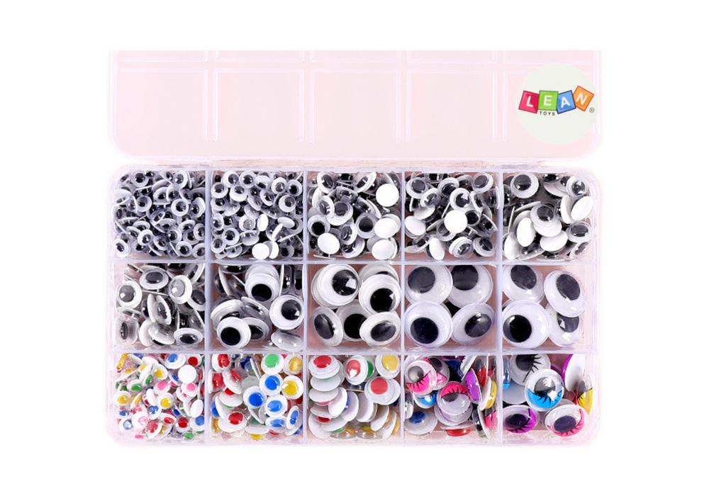 Set of Self-Adhesive Eyelets Movable Colorful Organizer 750 pcs.