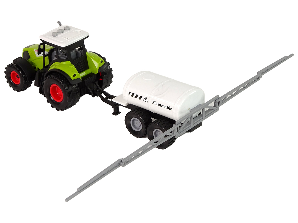 Set Tractor with Machinery Trailer Tanker LED sounds