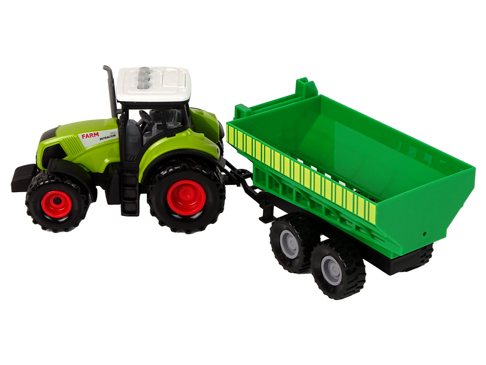 Set Tractor with Machinery Trailer Tanker LED sounds