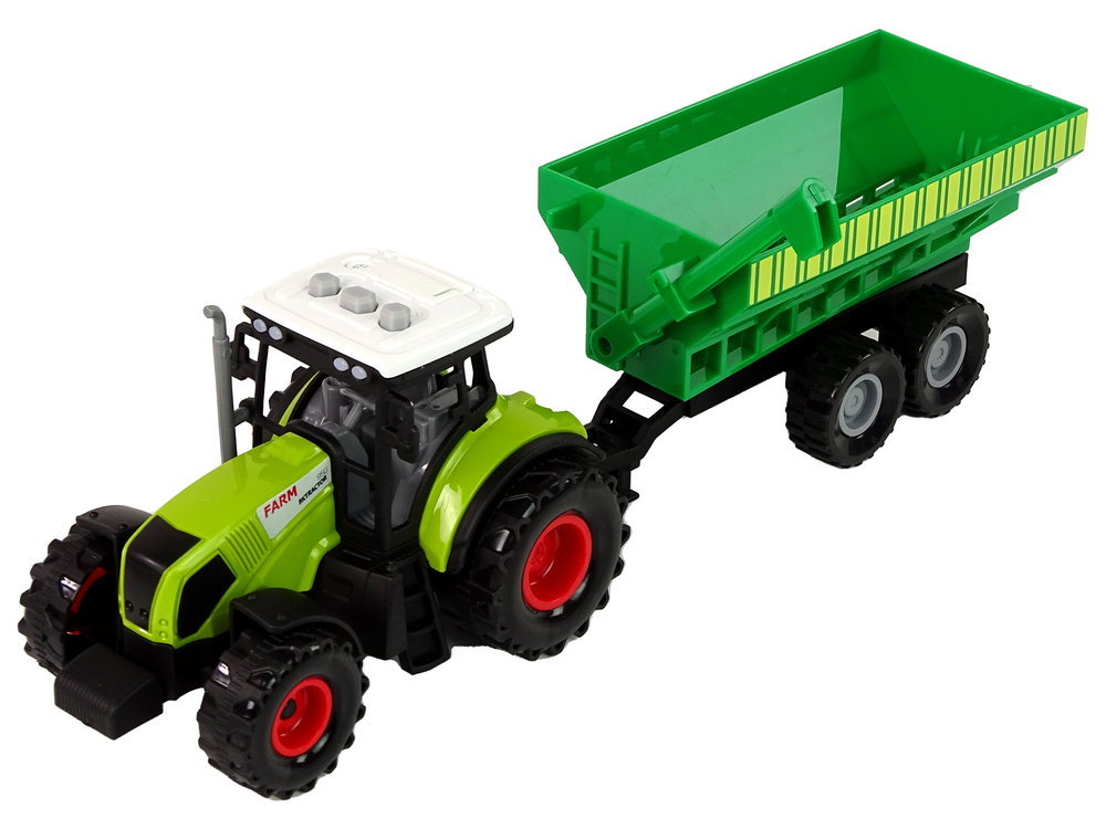 Set Tractor with Machinery Trailer Tanker LED sounds