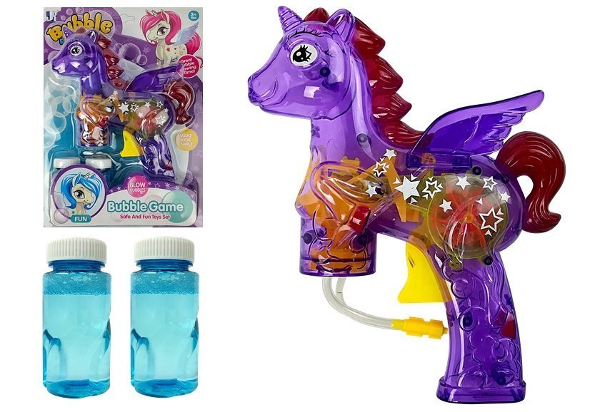 Soap Bubble Gun Unicorn Purple