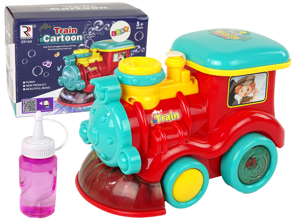 Soap Bubble Locomotive Rides Light Sounds