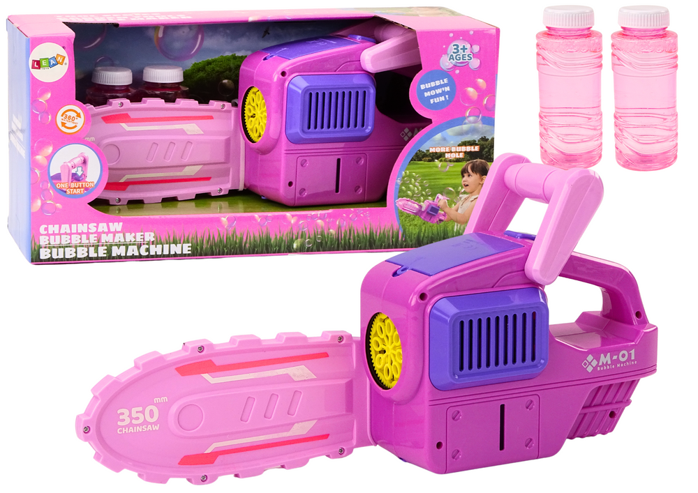 Soap Bubble Machine Chainsaw Pink