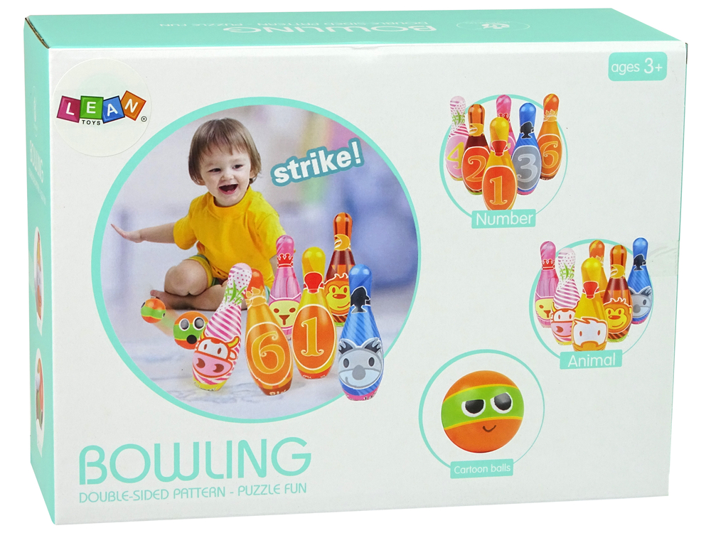 Soft Bowling Set 6 Pieces Coloured Numbers Ball