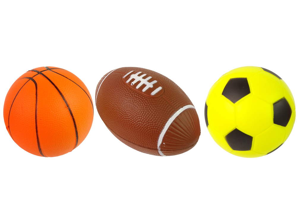 Soft Sports Ball Set 3in1 Football Basketball