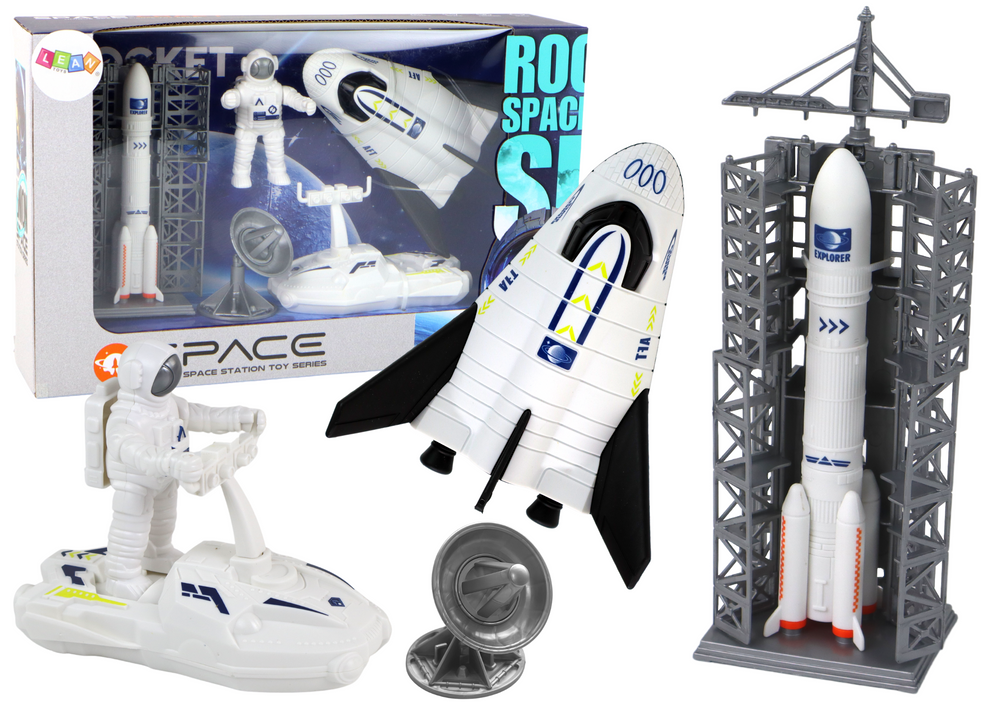 Space Mission Set Space Rocket Astronaut Spaceship 5 pcs