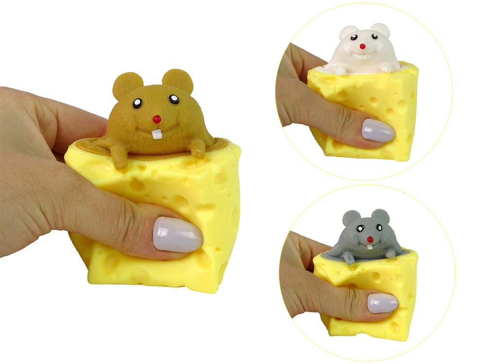 Squishy Cheese Mouse Squishy Sensory Mouse Pop It