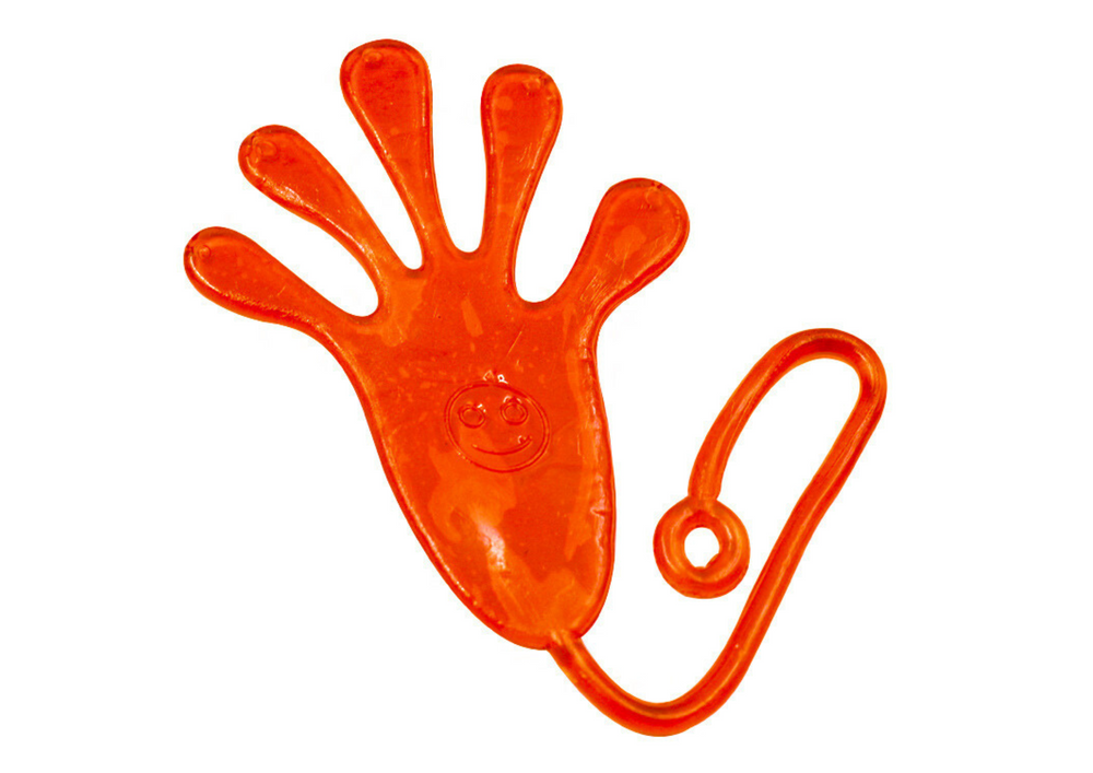 Sticky Hand Elastic Slime Orange