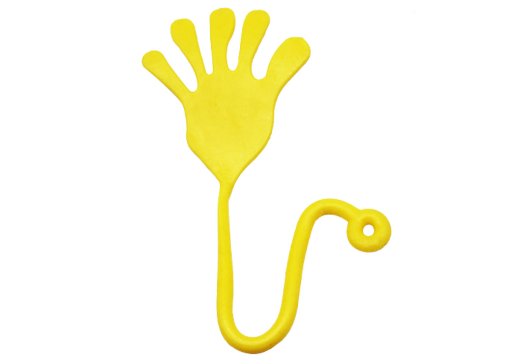 Sticky Hand Elastic Slime Yellow