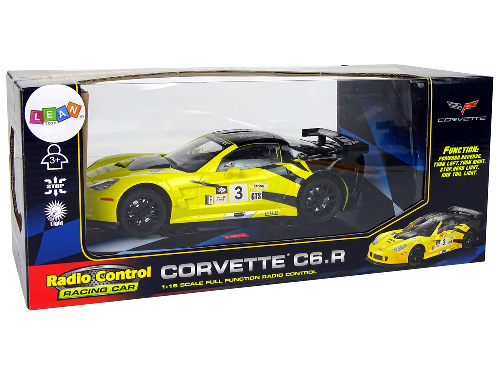 Машина на радиоуправлении Corvette C6.R Yellow