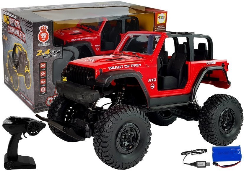 Машина на радиоуправлении Jeep Terrain Car Red