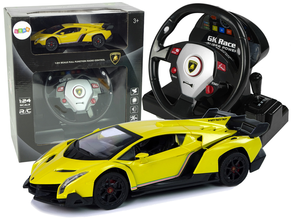 Tālvadības mašīna Lamborghini Veneno Yellow