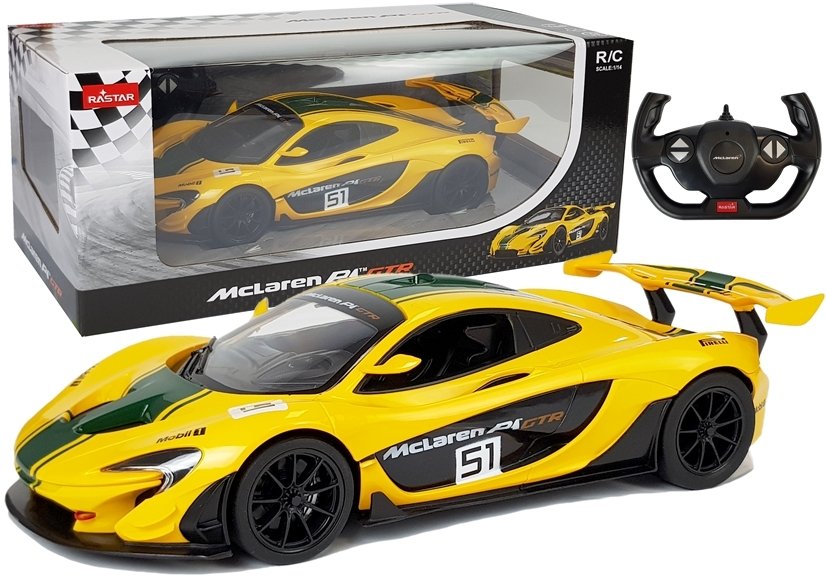 Машина на радиоуправлении McLaren P1 GTR Rastar Yellow