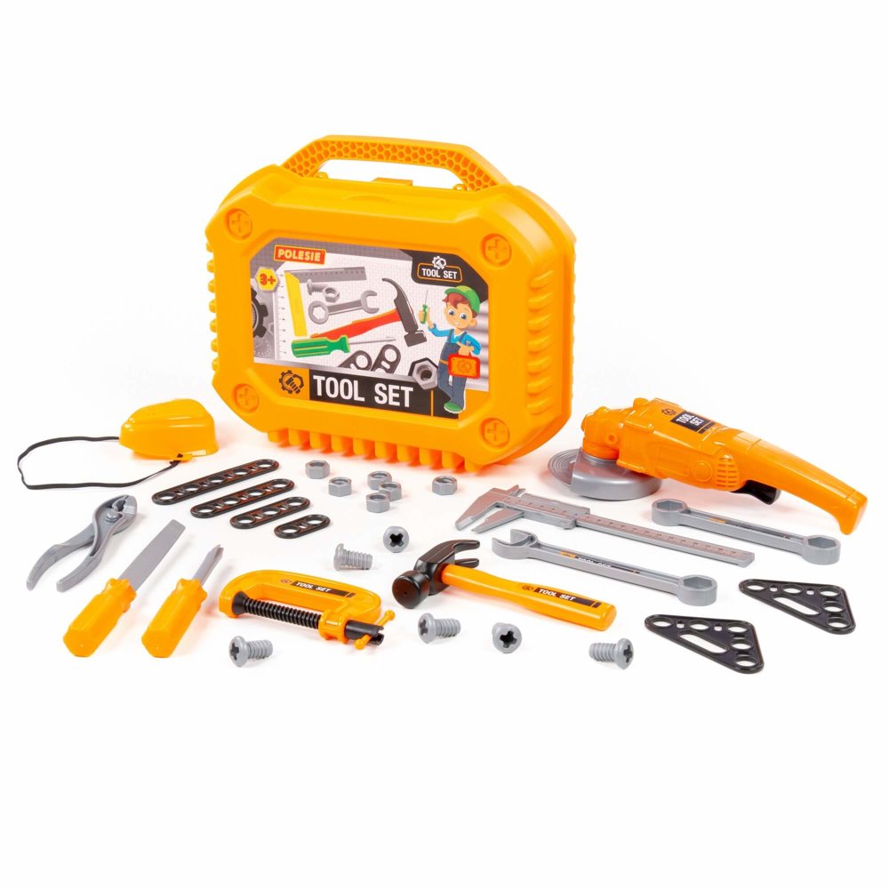 Tool Kit Suitcase 30 Pieces Grinder Orange 89458