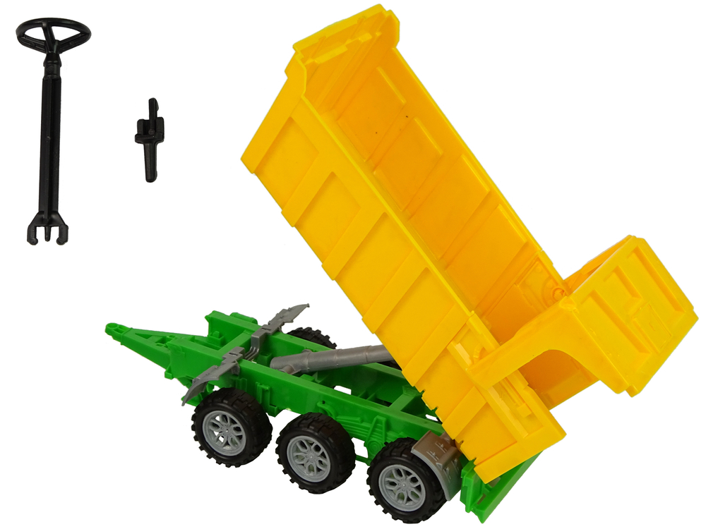 Tractor Red Tipper Truck Yellow Tractor 50 cm