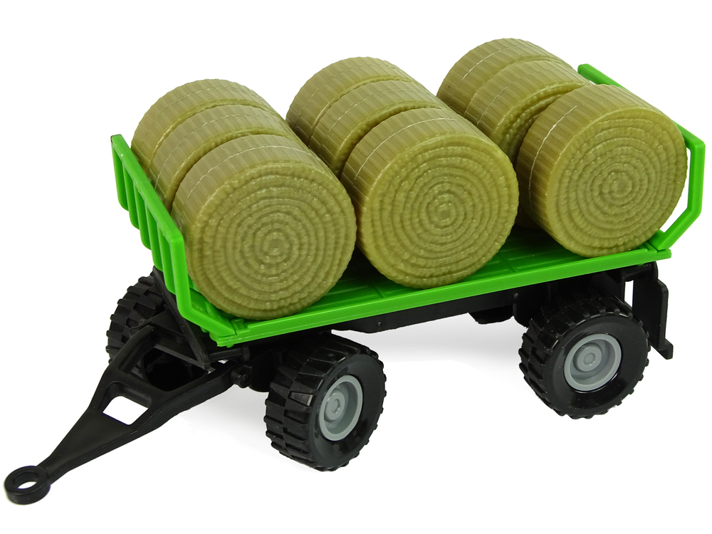 Tractor with Trailer Bale Hay Sound Green