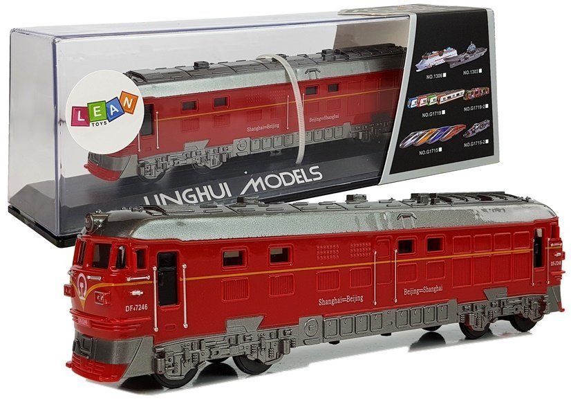 Train Pendolino Locomotive with Light and Sound Red