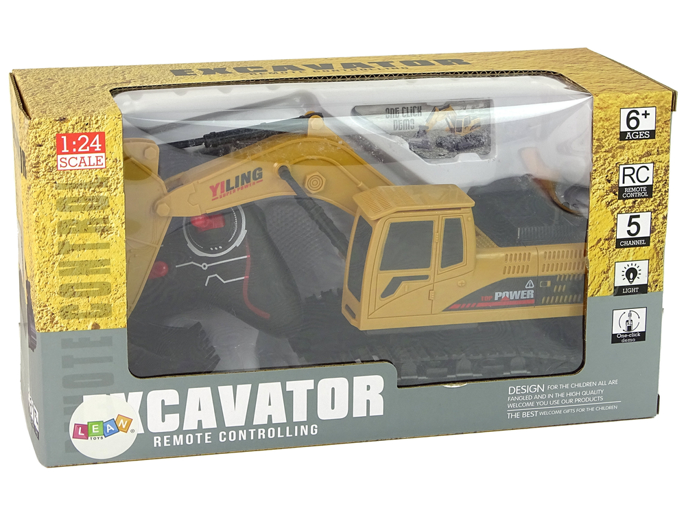 Vehicle Excavator R/C 1:24 Yellow