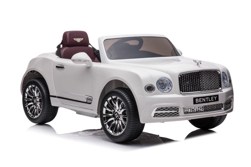 Vienvietīgs elektromobilis Bentley Mulsanne White