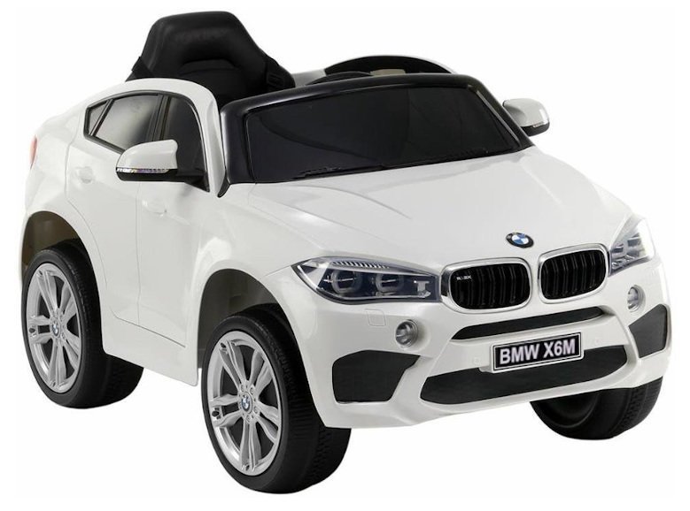 Vienvietīgs elektromobilis BMW X6 White