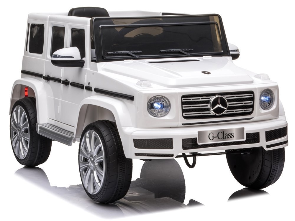 Vienvietīgs elektromobilis Mercedes G500 White