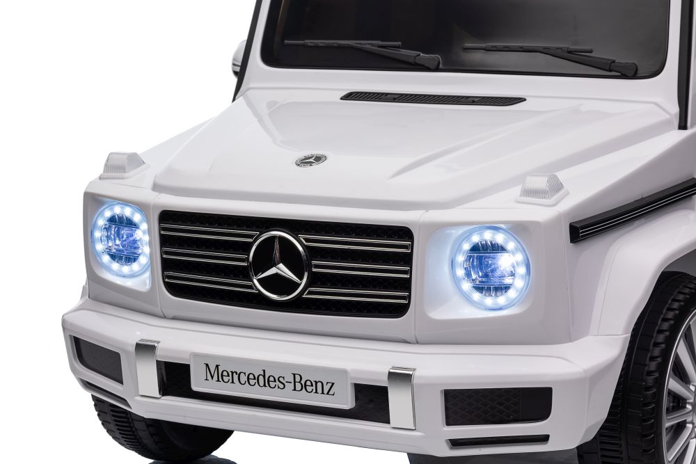 Vienvietīgs elektromobilis Mercedes G500 White