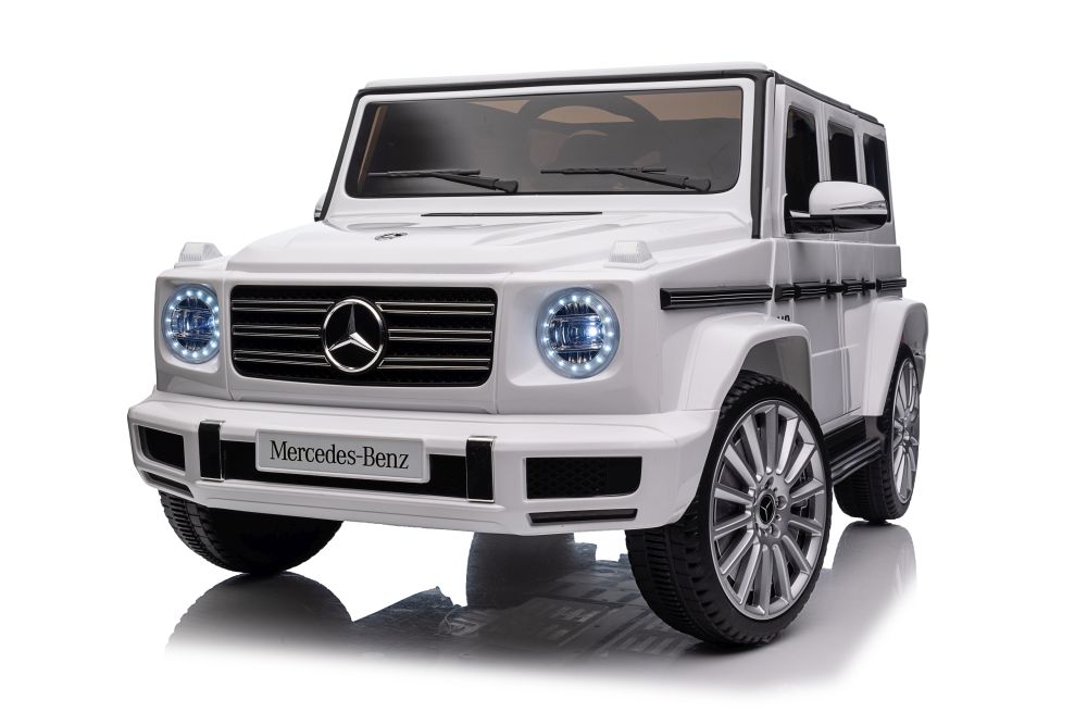 Vienvietīgs elektromobilis Mercedes G500 White